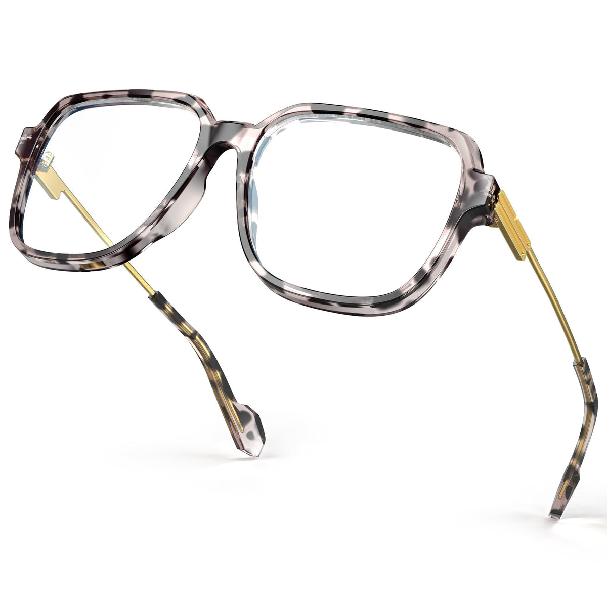 VISOONE Oversized Blue Light Blocking Glasses with Metal Temple Ryan