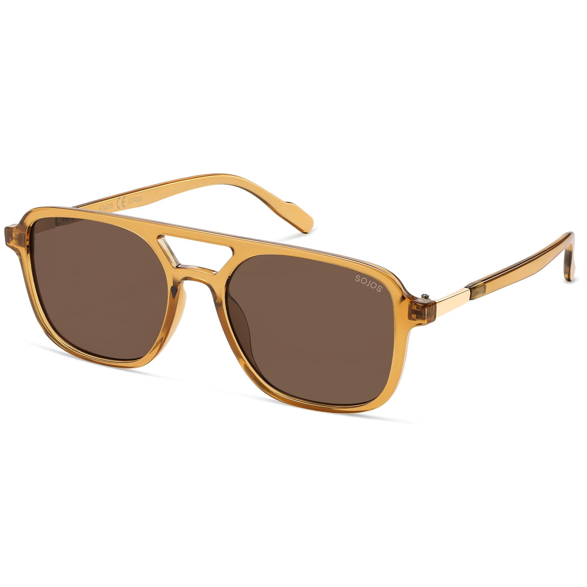 SOJOS Retro Aviator Sunglasses Womens Mens,Trendy Rectangle Shades SJ2202