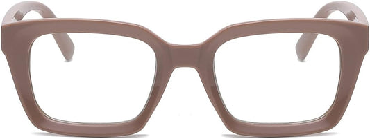 JOVAKIT Classic Square Non Prescription Clear Glasses for Women Men