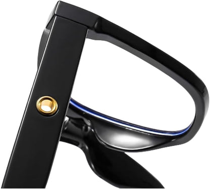 Shiratori Blue Light Blocking Glasses Rectangle Chic Preppy Look MultiColor Frame for Women Men