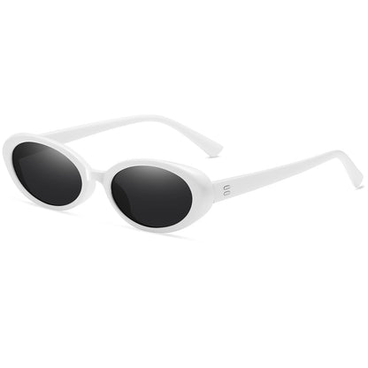 Breaksun Retro Oval Sunglasses for Women Men Fashion Small Oval Sunglasses 90s Vintage Shades