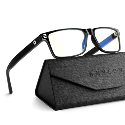 ANYLUV Blue Light Glasses for Sleep, 99.9% Blue Green Light Blocking with Red Lens, Blue Light Glasses