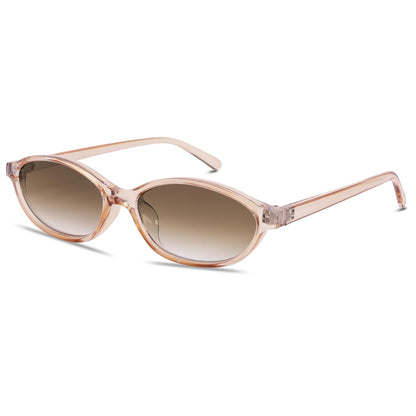 GUVIVI Retro Oval Sunglasses for Women 90s Cat Eye Shades UV protection