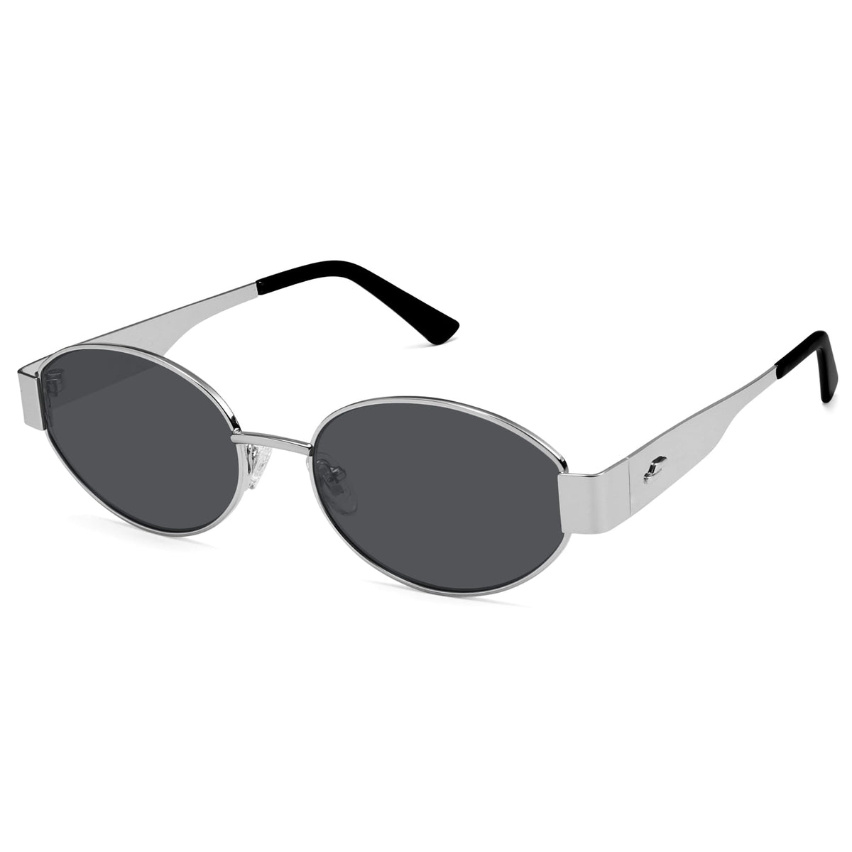 SOJOS Retro Oval Sunglasses for Women Trendy Classic 80s 90s Shades SJ1256