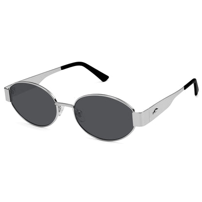 SOJOS Retro Oval Sunglasses for Women Trendy Classic 80s 90s Shades SJ1256