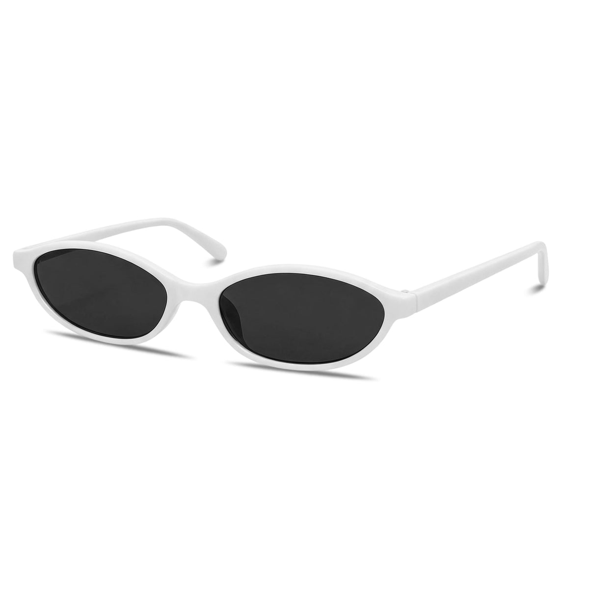 GUVIVI Retro Oval Sunglasses for Women 90s Cat Eye Shades UV protection