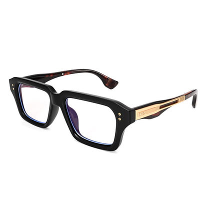 Dollger Classic Thick Square Glasses for Men Women Retro Fashion Clear Lens Glasses Non Prescription Eyeglasses