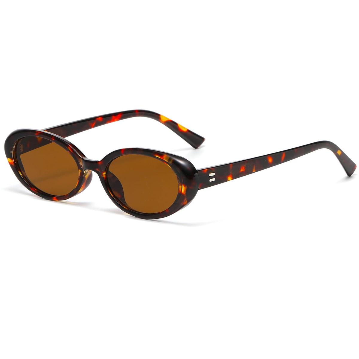Breaksun Retro Oval Sunglasses for Women Men Fashion Small Oval Sunglasses 90s Vintage Shades