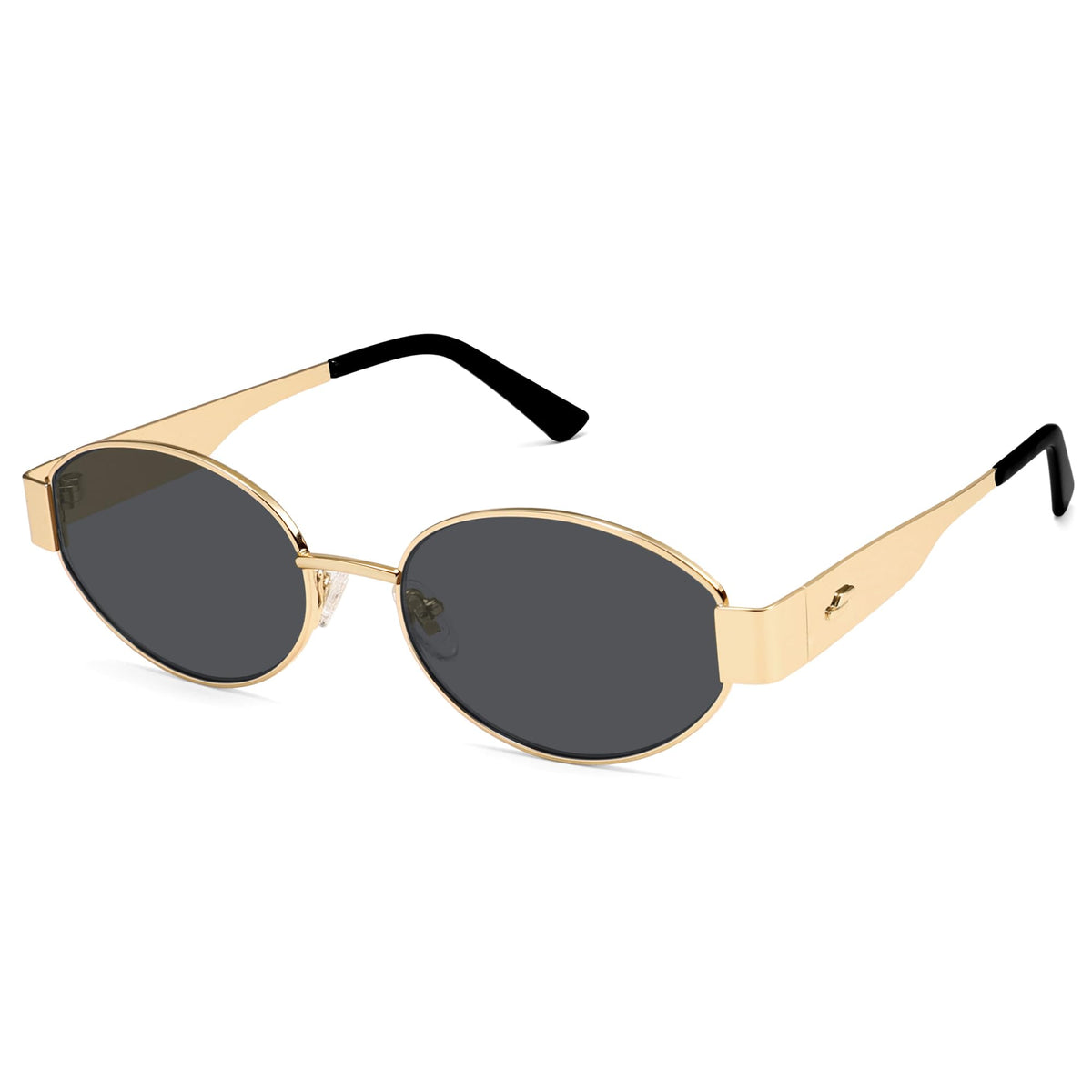SOJOS Retro Oval Sunglasses for Women Trendy Classic 80s 90s Shades SJ1256