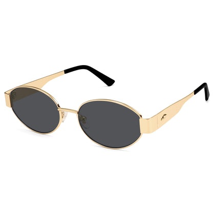 SOJOS Retro Oval Sunglasses for Women Trendy Classic 80s 90s Shades SJ1256