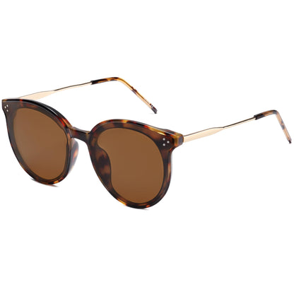 SOJOS Classic Trendy Round Sunglasses Womens Mens UV400 Vacation Sunnies SJ2068