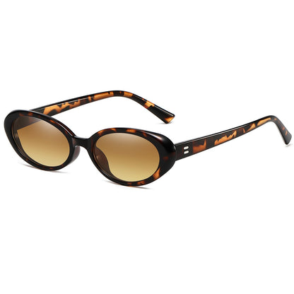Breaksun Retro Oval Sunglasses for Women Men Fashion Small Oval Sunglasses 90s Vintage Shades
