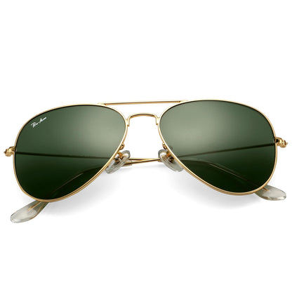Pro Acme Classic Aviator Sunglasses Glass Lens Metal UV400 for Men Women