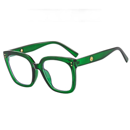 Shiratori Blue Light Blocking Glasses Rectangle Chic Preppy Look MultiColor Frame for Women Men