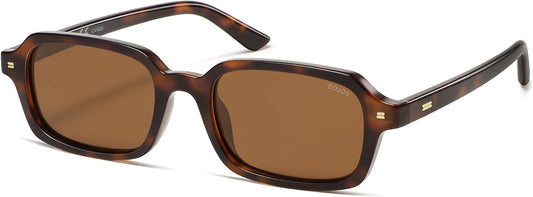 SOJOS Trendy Rectangle Polarized Sunglasses Womens Mens SJ2610