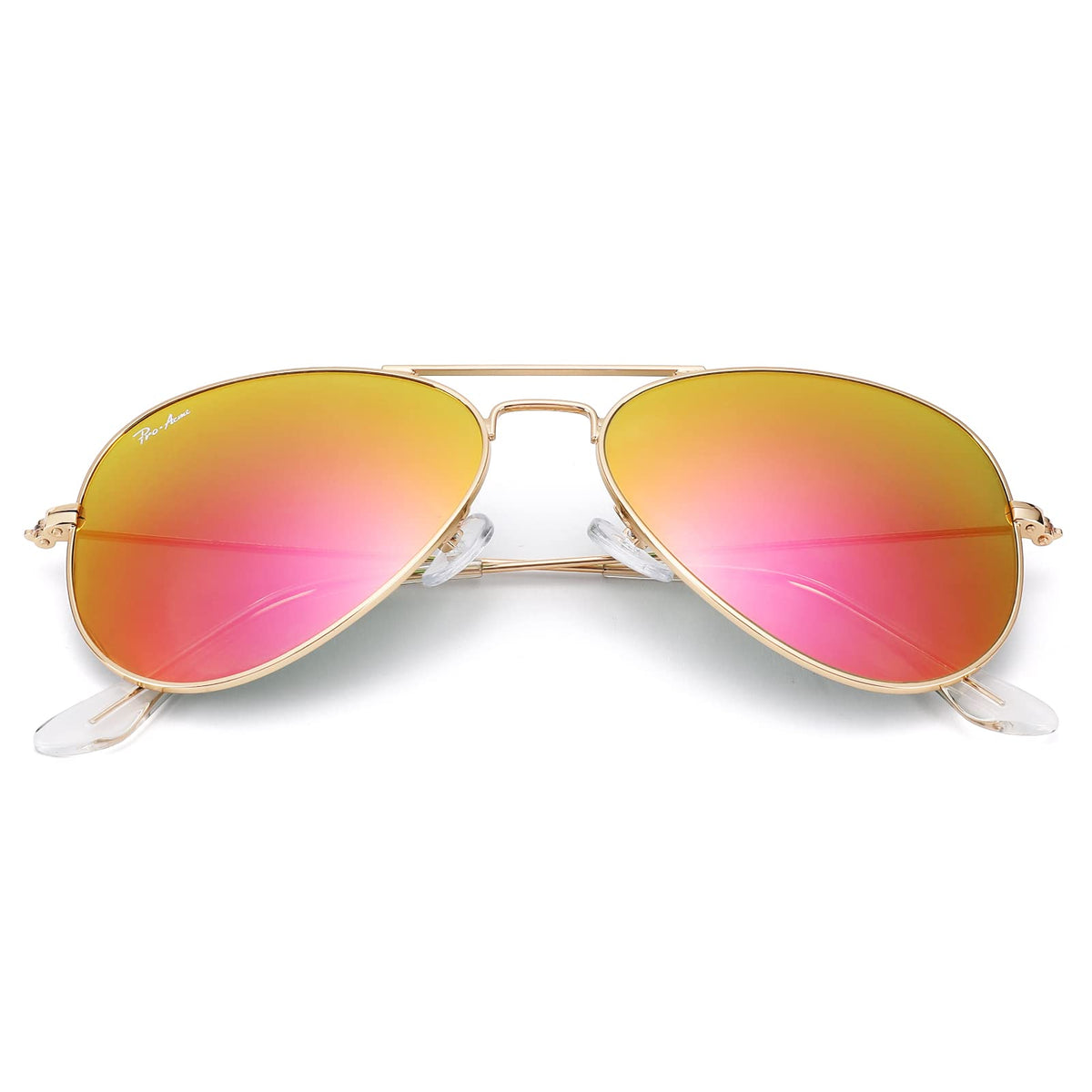 Pro Acme Classic Aviator Sunglasses Glass Lens Metal UV400 for Men Women