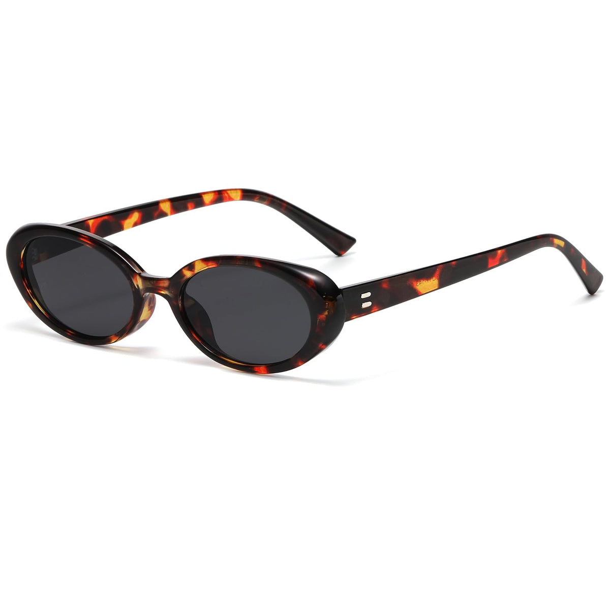 Breaksun Retro Oval Sunglasses for Women Men Fashion Small Oval Sunglasses 90s Vintage Shades
