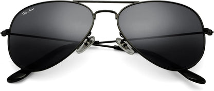 Pro Acme Classic Aviator Sunglasses Glass Lens Metal UV400 for Men Women