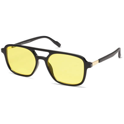 SOJOS Retro Aviator Sunglasses Womens Mens,Trendy Rectangle Shades SJ2202