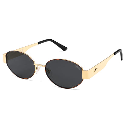 SOJOS Retro Oval Sunglasses for Women Trendy Classic 80s 90s Shades SJ1256