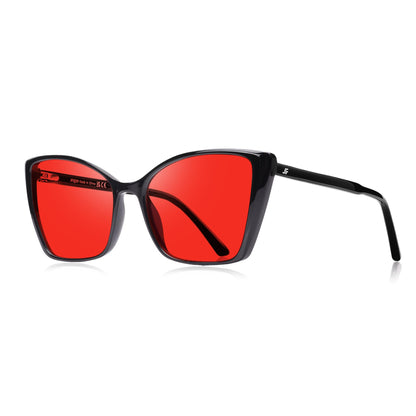 Oversized Cat Eye Blue Light Blocking Glasses for Women