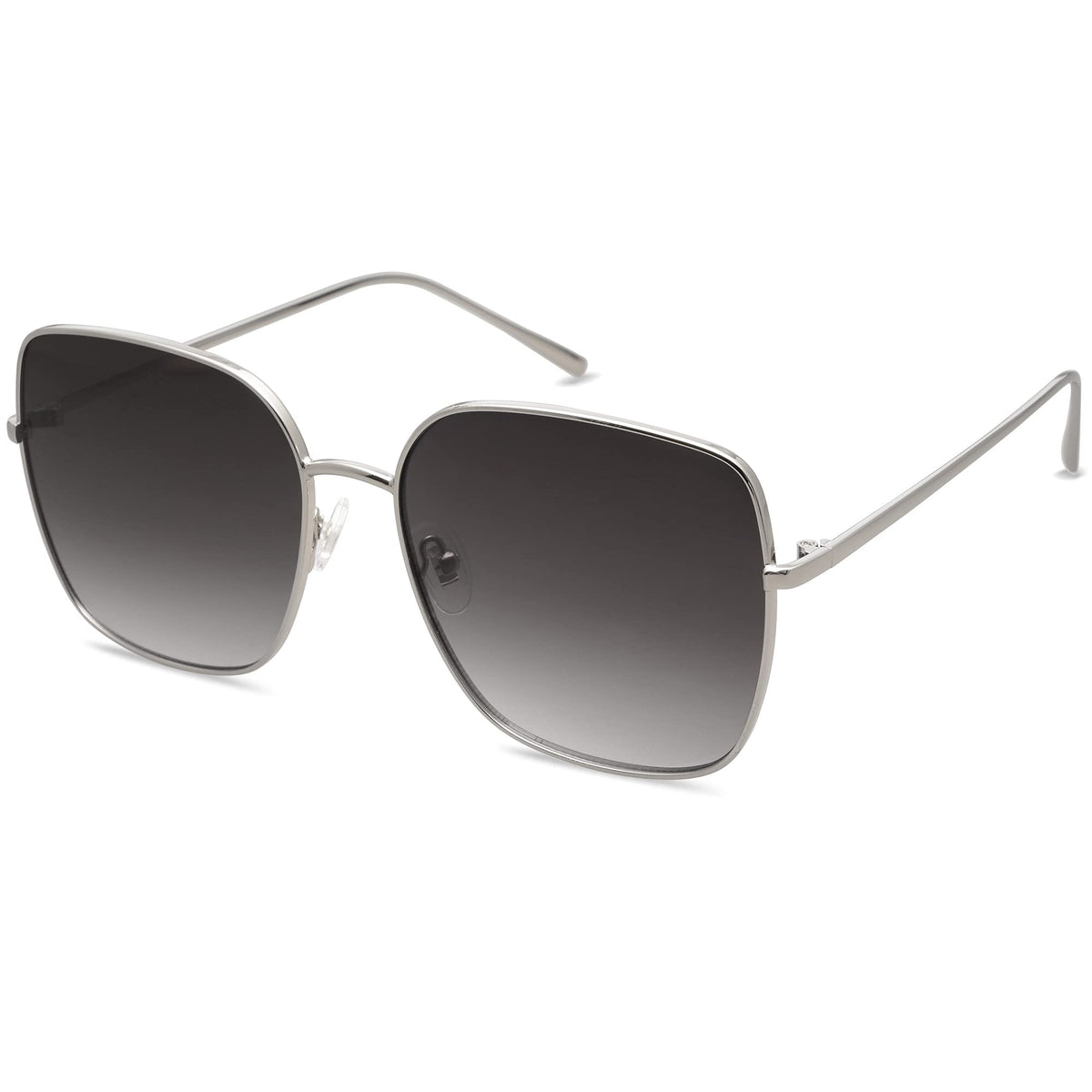 SOJOS Trendy Oversized Square Metal Frame Sunglasses for Women Men SJ1146
