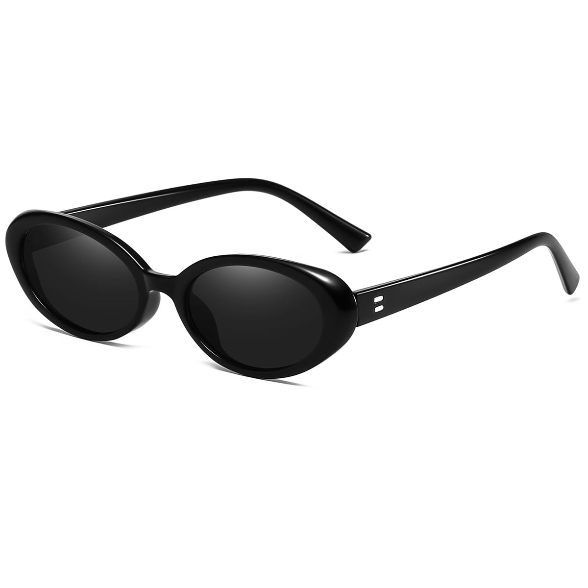Breaksun Retro Oval Sunglasses for Women Men Fashion Small Oval Sunglasses 90s Vintage Shades