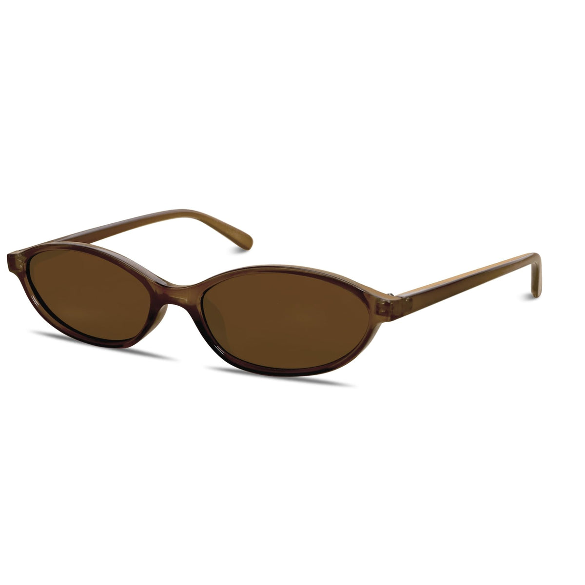 GUVIVI Retro Oval Sunglasses for Women 90s Cat Eye Shades UV protection