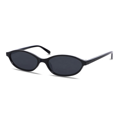 GUVIVI Retro Oval Sunglasses for Women 90s Cat Eye Shades UV protection