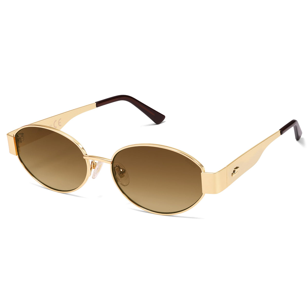SOJOS Retro Oval Sunglasses for Women Trendy Classic 80s 90s Shades SJ1256
