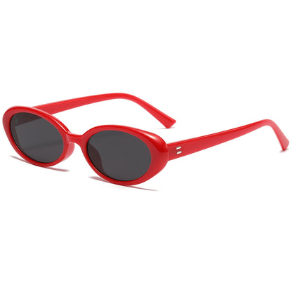 Breaksun Retro Oval Sunglasses for Women Men Fashion Small Oval Sunglasses 90s Vintage Shades