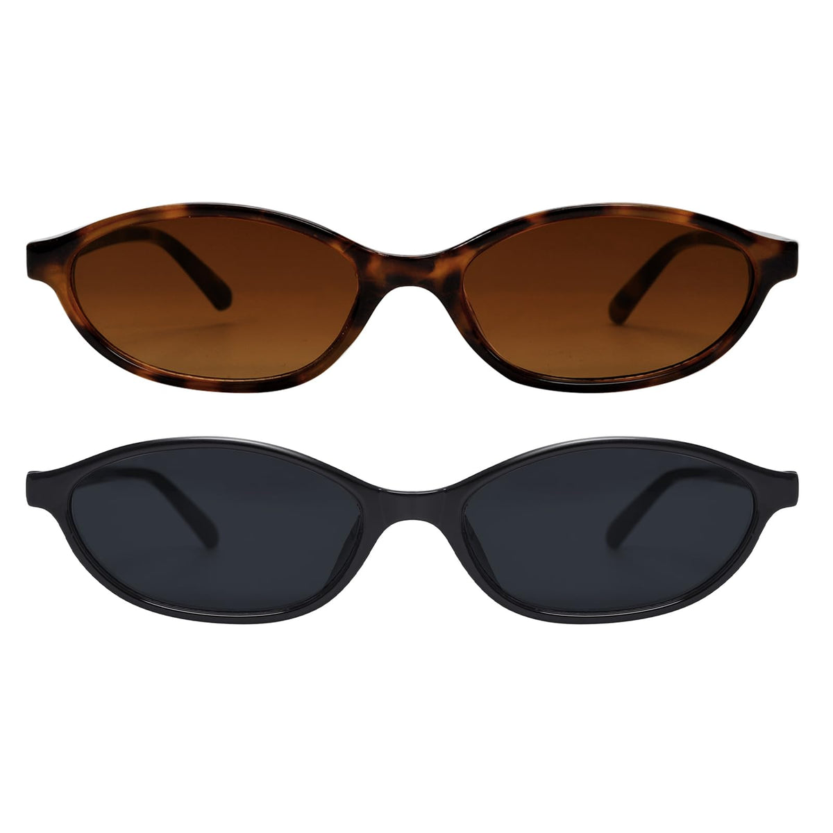 GUVIVI Retro Oval Sunglasses for Women 90s Cat Eye Shades UV protection
