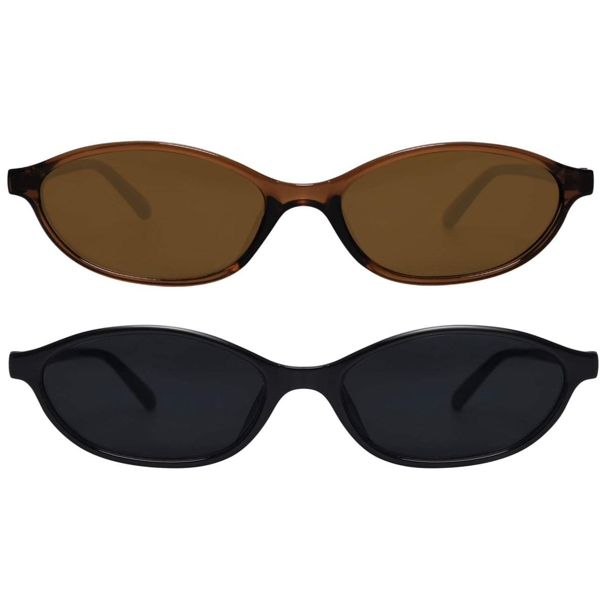 GUVIVI Retro Oval Sunglasses for Women 90s Cat Eye Shades UV protection