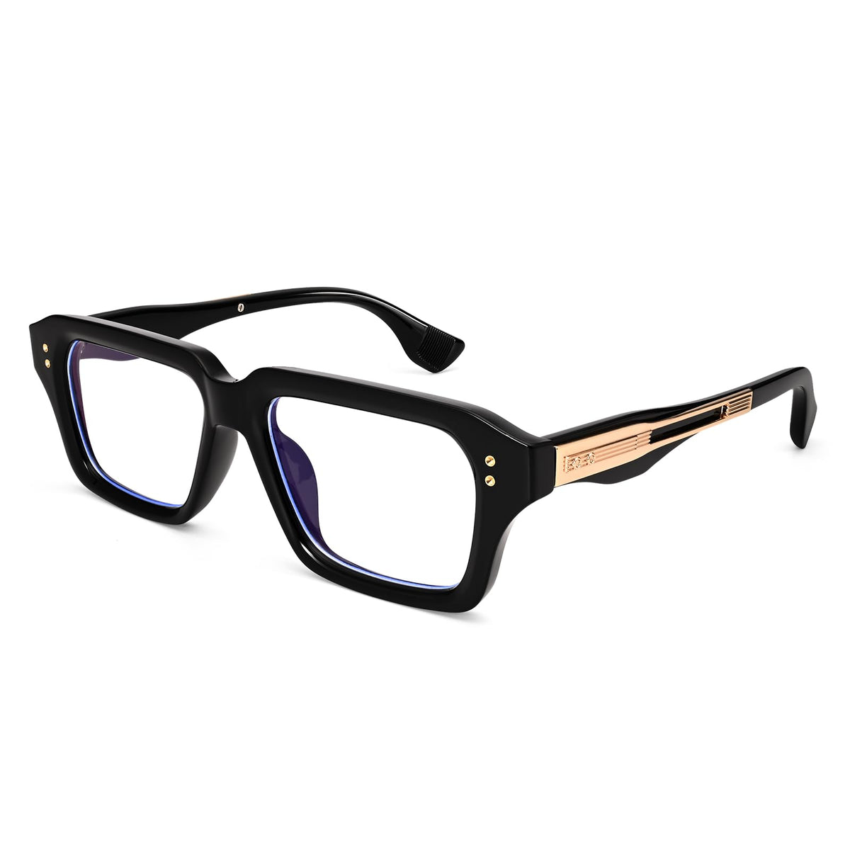 Dollger Classic Thick Square Glasses for Men Women Retro Fashion Clear Lens Glasses Non Prescription Eyeglasses