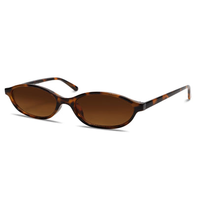 GUVIVI Retro Oval Sunglasses for Women 90s Cat Eye Shades UV protection
