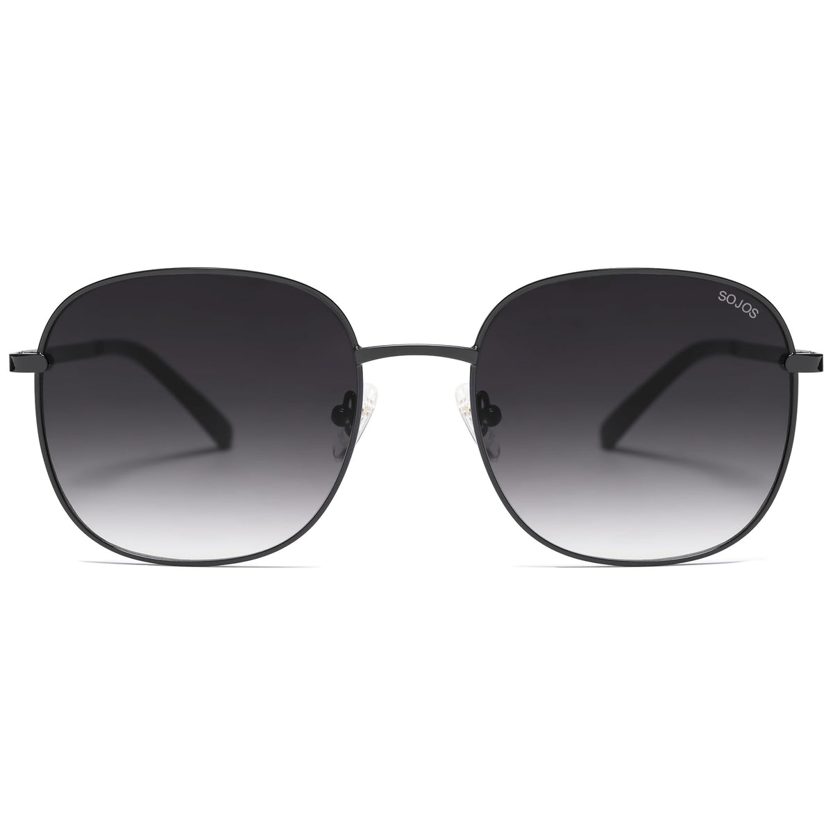 SOJOS Classic Trendy Square Sunglasses for Women Men Cute Big Frame Gold Shades SJ1137