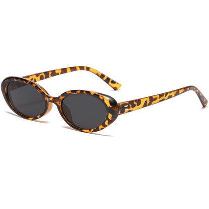 Breaksun Retro Oval Sunglasses for Women Men Fashion Small Oval Sunglasses 90s Vintage Shades