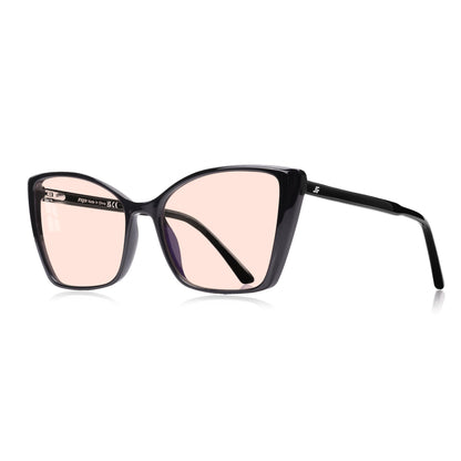 Oversized Cat Eye Blue Light Blocking Glasses for Women