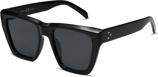 SOJOS Trendy Oversized Square Cat Eye Polarized Sunglasses for Women SJ2179