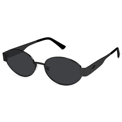 SOJOS Retro Oval Sunglasses for Women Trendy Classic 80s 90s Shades SJ1256