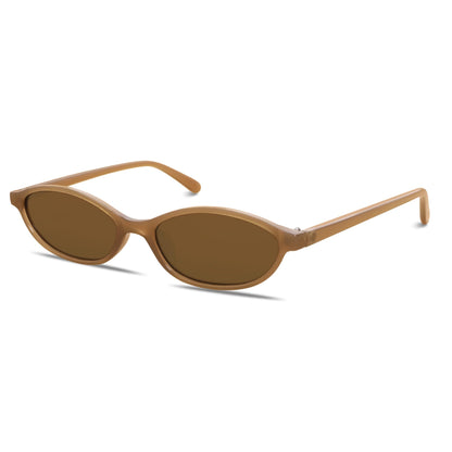 GUVIVI Retro Oval Sunglasses for Women 90s Cat Eye Shades UV protection