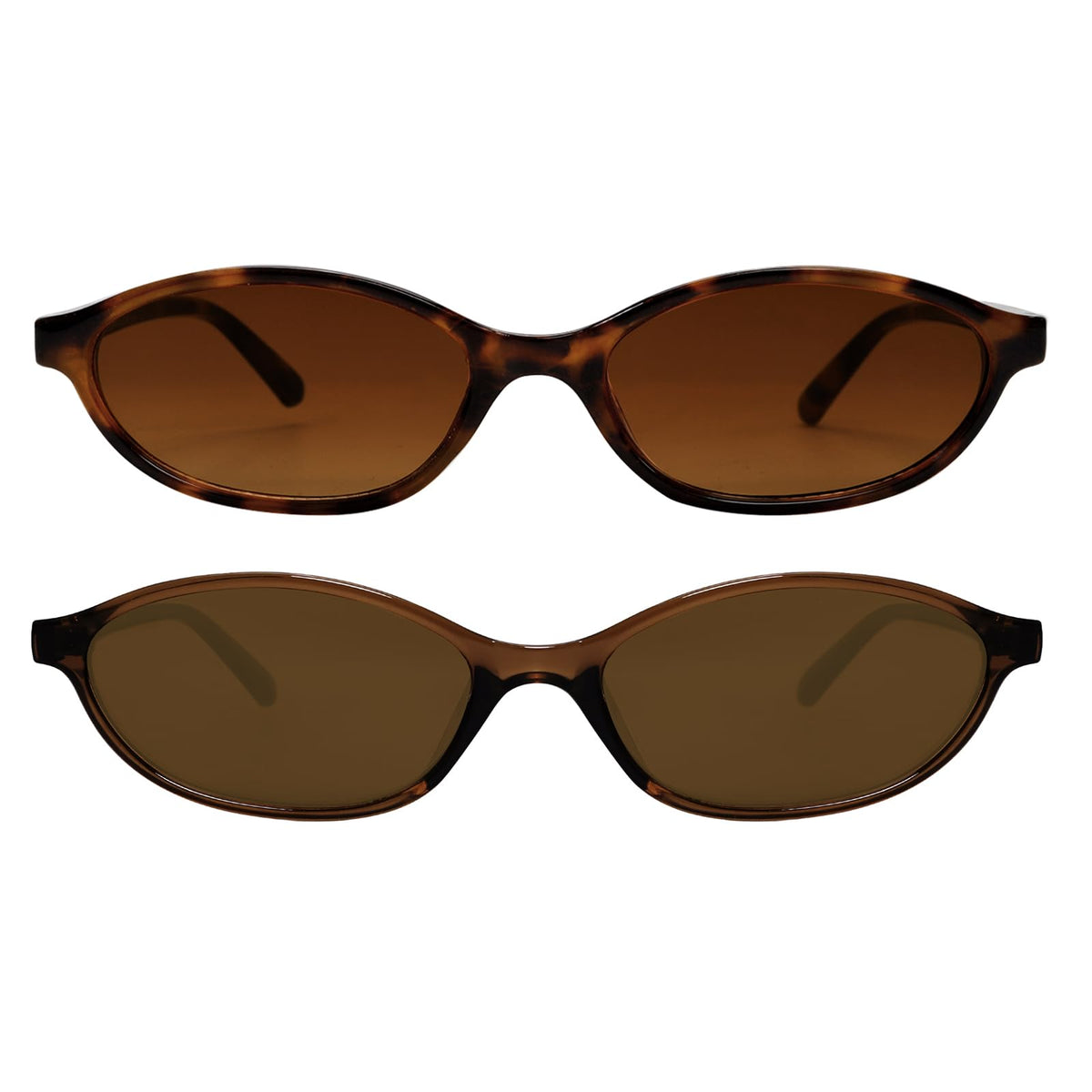 GUVIVI Retro Oval Sunglasses for Women 90s Cat Eye Shades UV protection