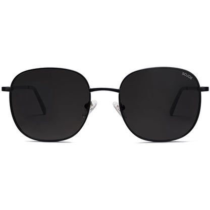SOJOS Classic Trendy Square Sunglasses for Women Men Cute Big Frame Gold Shades SJ1137