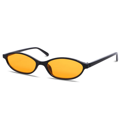 GUVIVI Retro Oval Sunglasses for Women 90s Cat Eye Shades UV protection