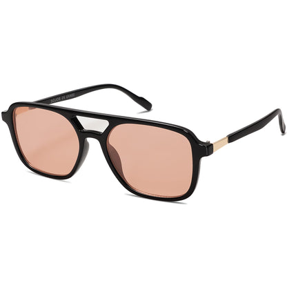 SOJOS Retro Aviator Sunglasses Womens Mens,Trendy Rectangle Shades SJ2202