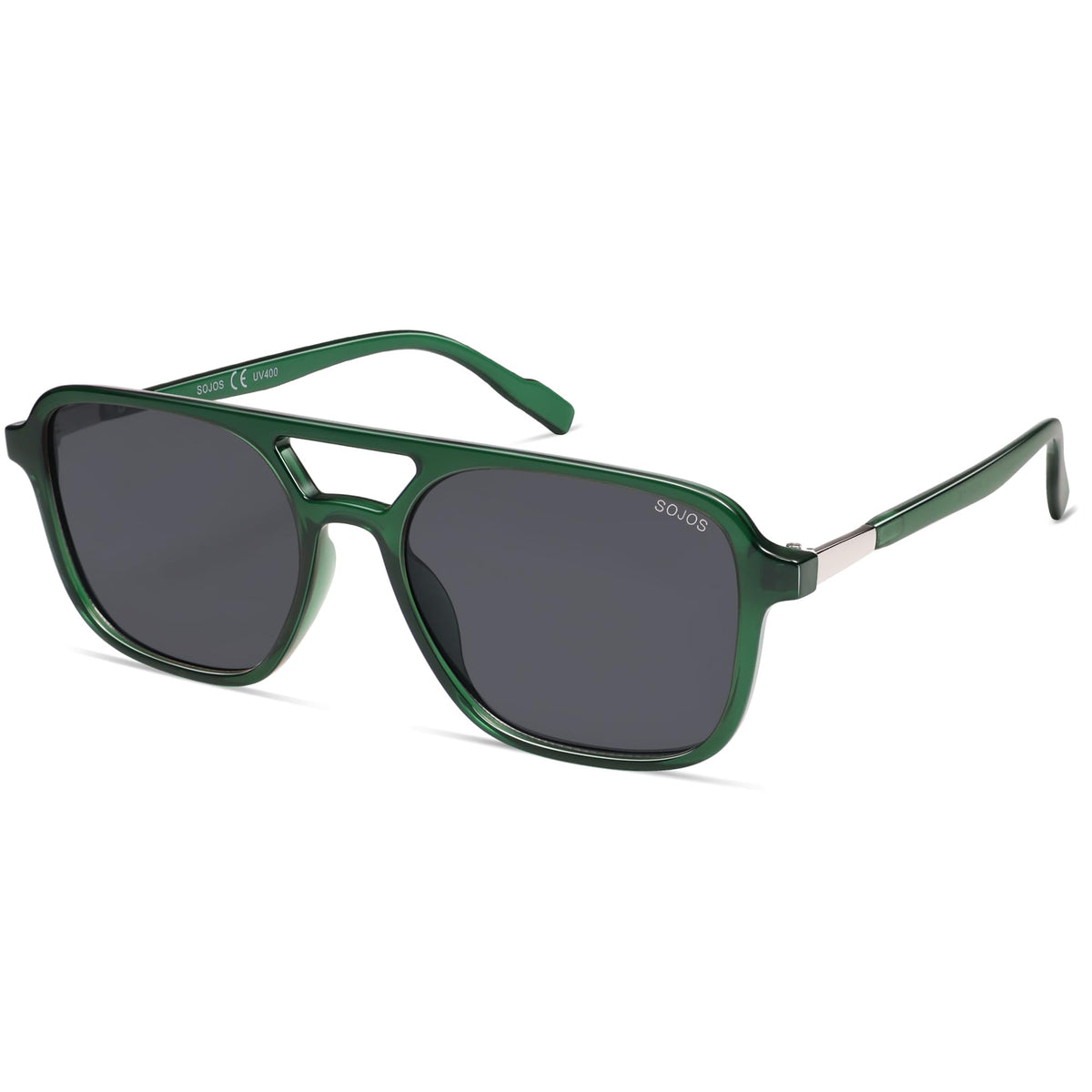 SOJOS Retro Aviator Sunglasses Womens Mens,Trendy Rectangle Shades SJ2202