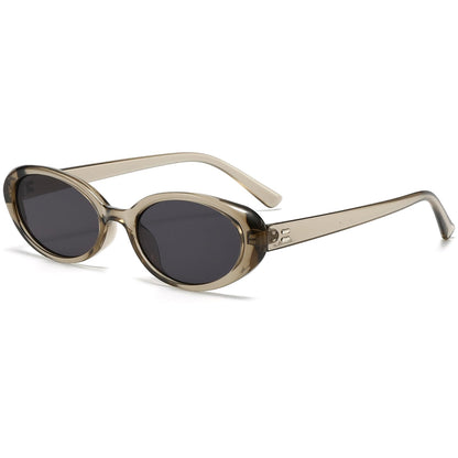 Breaksun Retro Oval Sunglasses for Women Men Fashion Small Oval Sunglasses 90s Vintage Shades