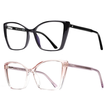 Oversized Cat Eye Blue Light Blocking Glasses for Women