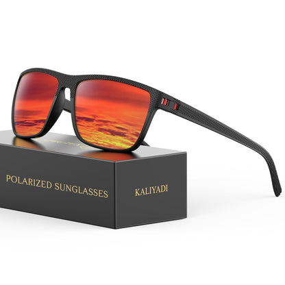 KALIYADI Polarized Sunglasses for Men, Lightweight Sun Glasses with UV Protection for Driving Fishing Golf