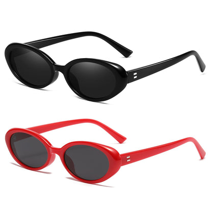 Breaksun Retro Oval Sunglasses for Women Men Fashion Small Oval Sunglasses 90s Vintage Shades